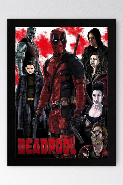 Saturn Pictură înrămată de Deadpool - Pictură poster film Marvel