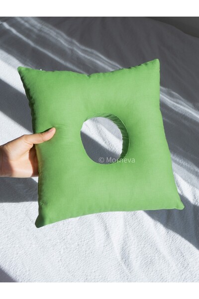 MORNEVA Square Zippered Piercing Pillow