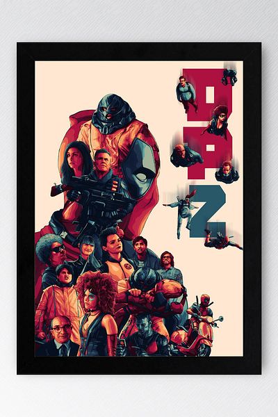 Saturn Pictură înrămată de Deadpool - Pictură poster film Marvel