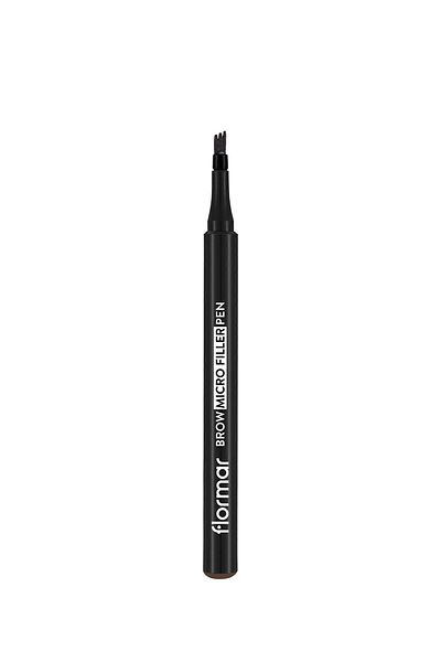 Flormar Eyebrow Filling Pen (Dark Brown) - Brow Micro Filler Pen - 004 Deep Brown -8682536038546