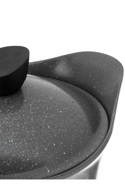 Badraig 17-Piece Granite Cookware Set Marble Nonstick Coating Grey