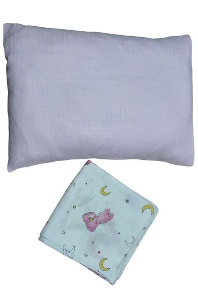 Alpıno Newborn Muslin Cover and Blanket Set - 100cm X 120cm + 35cm X 45cm Pillowcases