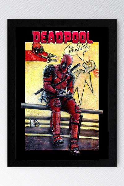 Saturn Pictură înrămată Deadpool - Hi I'm Francis Poster Painting