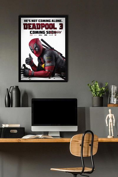 Saturn Pictură cu 3 rame Deadpool - Pictură poster film Marvel
