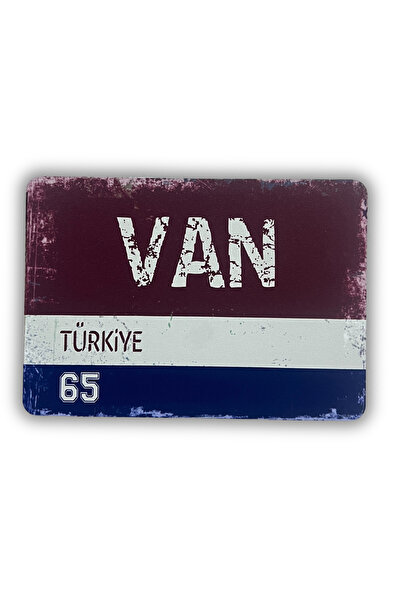 ERİSTAKI VAN Yazılı Retro Ahşap Türkiye Şehir Magneti-Buzdolabı Süsü-Hediyeli...