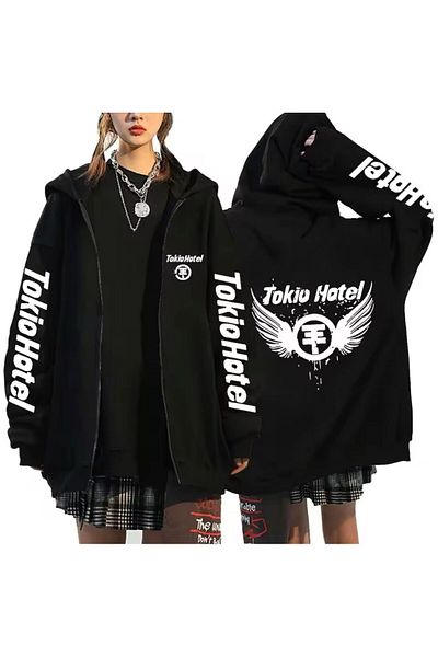 Aesthia Ζακέτα με κουκούλα με φερμουάρ Tokio Hotel