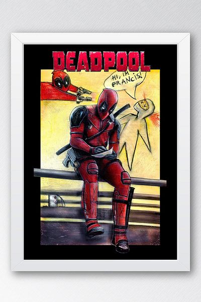 Saturn Pictură înrămată Deadpool - Hi I'm Francis Poster Painting