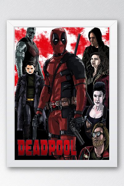 Saturn Pictură înrămată de Deadpool - Pictură poster film Marvel