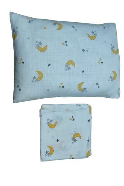 Alpıno Newborn Muslin Cover and Blanket Set - 100cm X 120cm + 35cm X 45cm Pillowcases