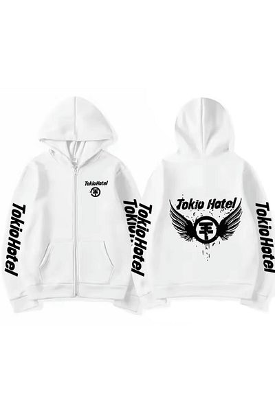 Aesthia Ζακέτα με κουκούλα με φερμουάρ Tokio Hotel