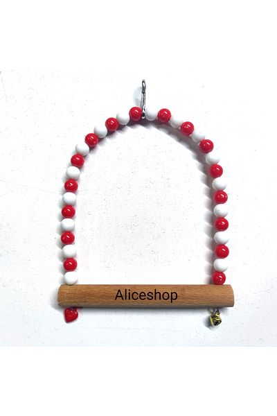 aliceshop أرجوحة ملونة للببغاء والطيور بجميع أحجامها