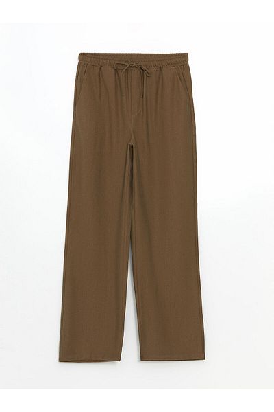 LC Waikiki Wide Leg Women's Trousers with Elastic Waist