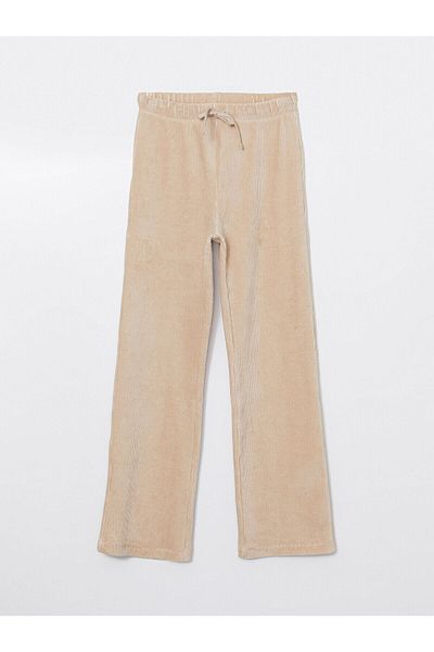 LC Waikiki Women's Velvet Pants with Elastic Waist