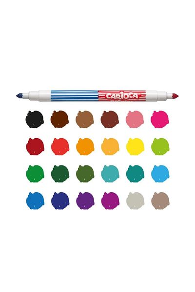 ileri grup Washable Double Ended Felt Crayons 12 Pack 24 Colors