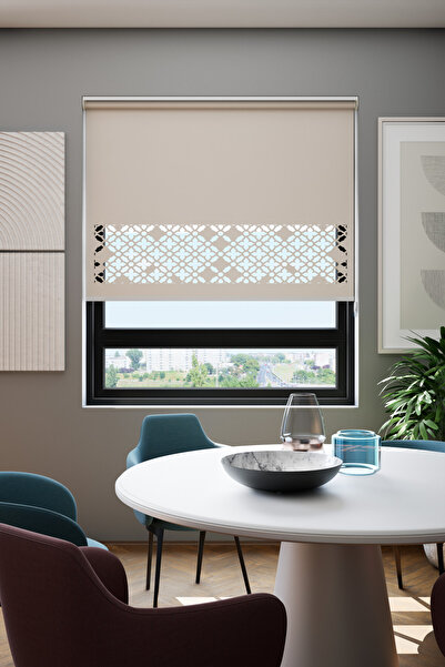 Genel Markalar Lazer Kesim Mat Stor Perde, Lazer Kesimli Klasik Serisi, C-131...