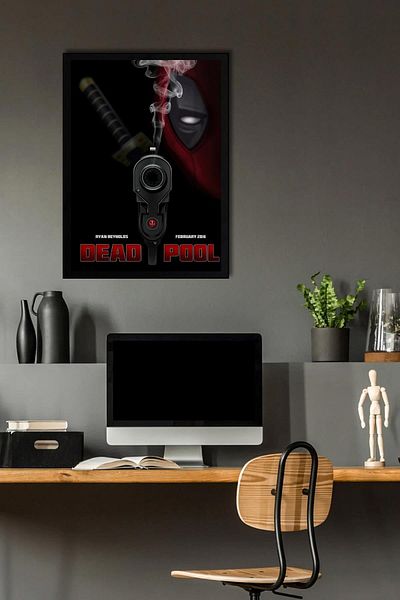 Saturn Pictură înrămată de Deadpool - Pictură poster film Marvel