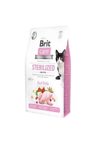 Brit Care Hipoalerjenik Sterilized Sensitive Tavşanlı Tahılsız Kısırlaştırımış Kedi Maması 2 Kg