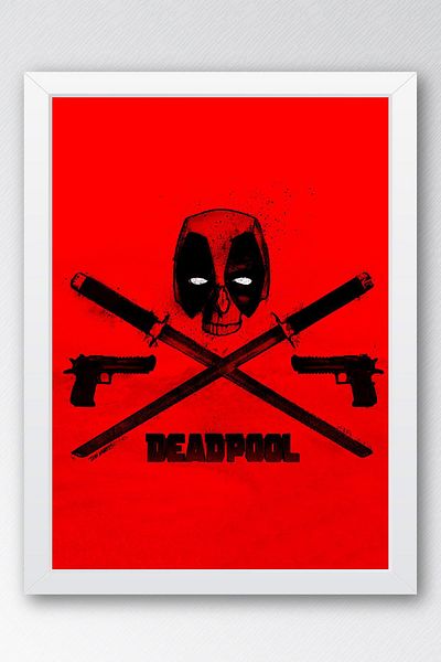 Saturn Pictură înrămată cu logo-ul Deadpool - Pictură poster film Marvel