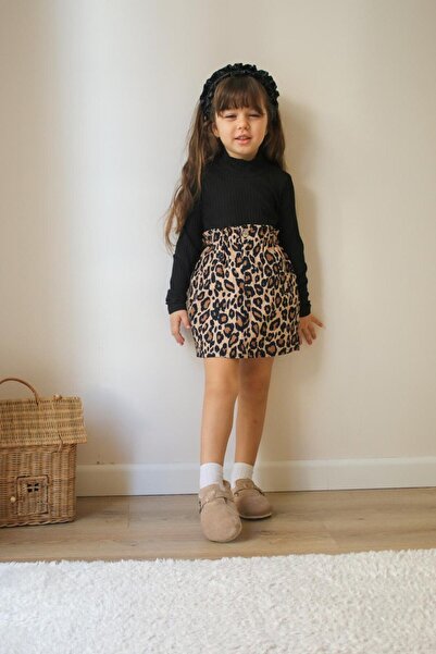 Bloom Leop Ikili Etekli Kiz Cocuk Takim