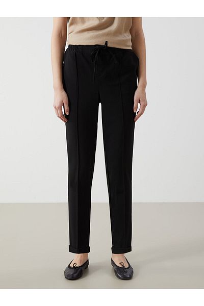 LC Waikiki Carrot Cut Women's Trousers with Elastic Waist