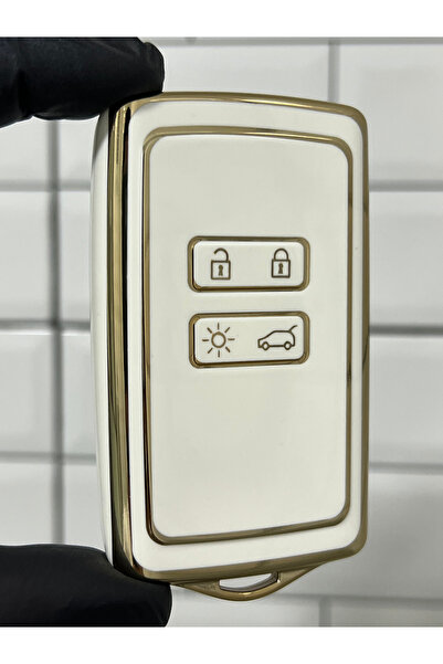 BARKAS ELEKTRONİK Dacia Duster Sandero III Sandero Stepway Husa cheie Kart Nano Alb Aur