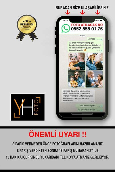 yhfoto 3 Pieces 15x21 Frame - Kemençe Frame - MDF A5 Frame - Photo Frame Set
