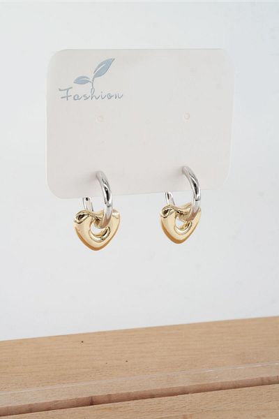 By Zeyna Aksesuar Women's Vip Series 316 L Steel Antiallergic 2.5cm Star Model Earrings