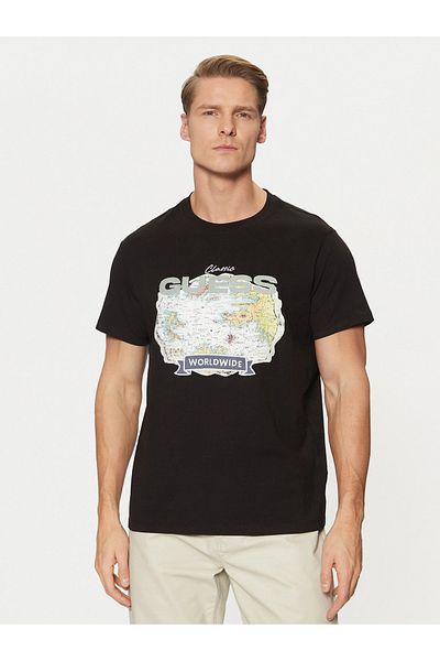 Guess Guess Ss Cn Planisph - Comfortable Cutting