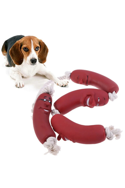 TİNEKE Sosis Köpekler İçin Oyuncak Köpek Oyuncağı