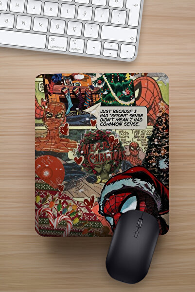 Namgo Yılbaşı Spider Poster Kolaj Bilek Destekli Eğlenceli Tasarımlı Hediyeli...