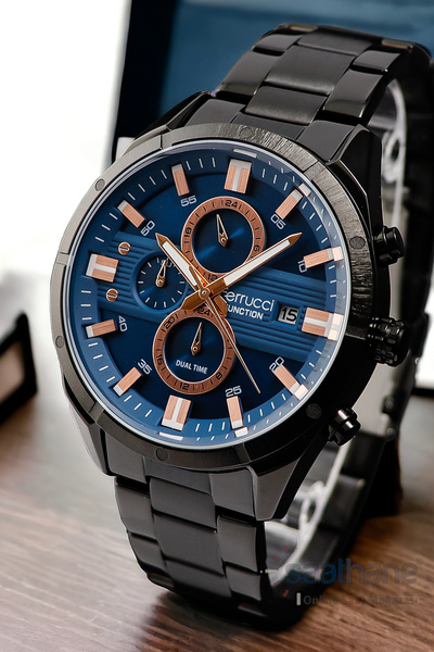 Ferrucci Fonksiyonlu Takvimli Dual Time Erkek Kol Saati
