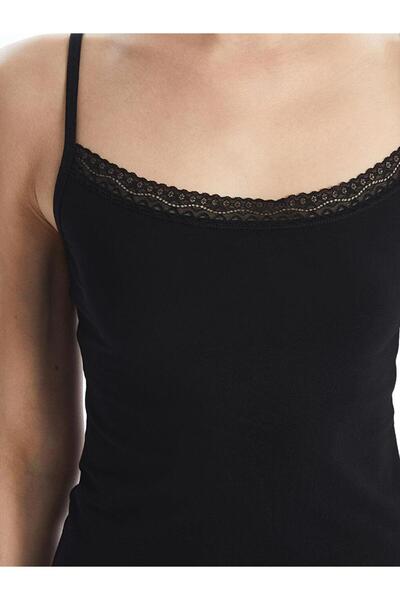 LC Waikiki LCW DREAM U Yaka Dantel Detaylı Askılı Kadın Atlet