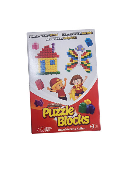 Legosh Mini Puzzle Yapı Oyuncak Block Funny 40 Parça