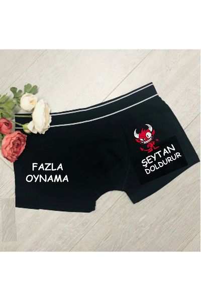 baskideyinceakla Overplay Printed Men's Boxers Gift for Lover
