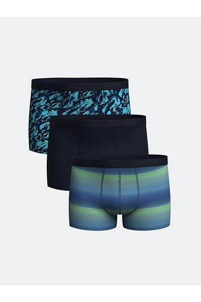 LC Waikiki Standard Fit Cotton Flexible Ανδρικό Boxer 3 τεμαχίων