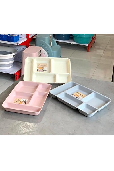 4AFACANÇEKİRGE Plate with 3 Table Compartments