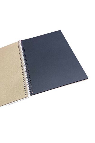 Alex Schoeller Caiet de schițe multifuncțional 17x24 cm - Copertă rigidă, spirală, 25+25+25 = 75 Yp