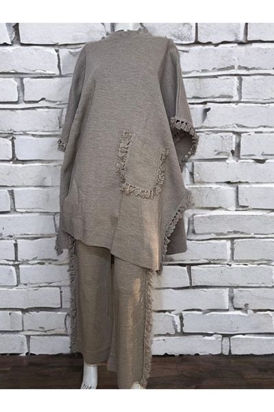 ÇALIKUŞU TRİKO Double Suit with Tassel Detail