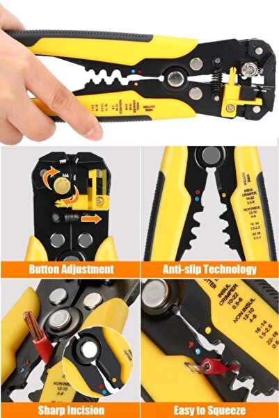 Genel Markalar Kendinden Ayarlı Otomatik Kablo Sıyırma Pensesi, Sıkma Pensesi...