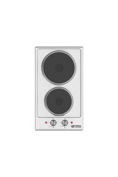 General Supreme Built-In Electric 2 Hobs 30 cm, Stainless Steel, Turkey