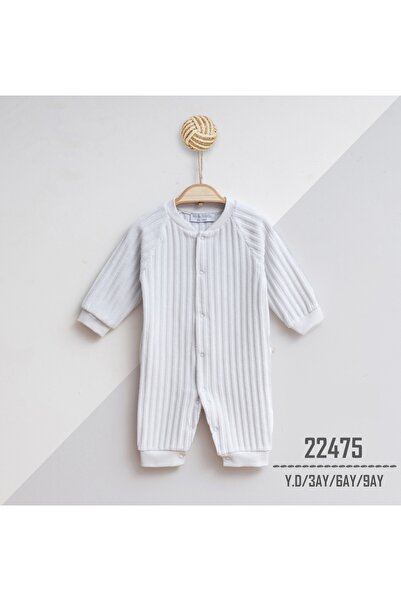 For My Baby Patiksiz Kadife Çıtçıtlı Bebek Tulum