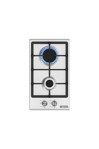 General Supreme Built-in Hobs Gas 30CM 2 Burner, Cast Iron, Full Safety, Turkey