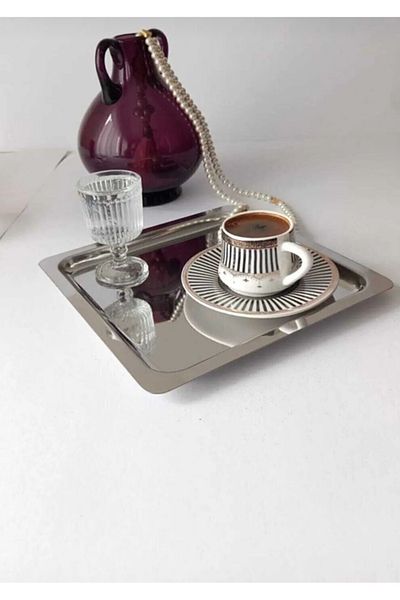 Abant Stainless Steel 6-Piece Square Presentation Tray