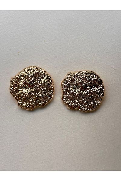 ODDA TASARIM ATÖLYESİ Z.A.R.A Model Gold Extra Large Size Design - Coat, Jacket, Vest and Dress 2-Piece Button Set (4.5cm)