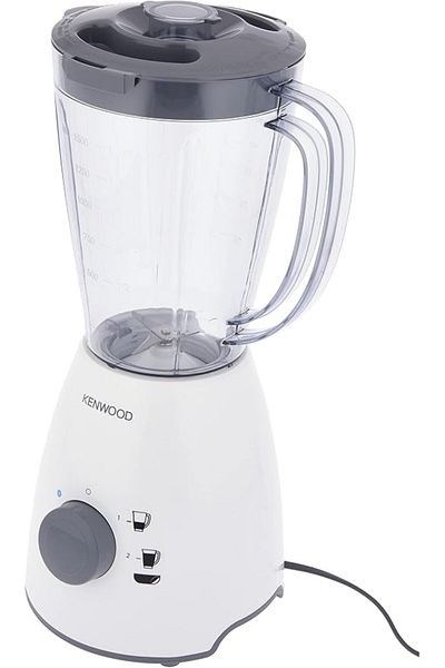 Kenwood خلاط 400 واط سعة 1.5 لتر مع وعاء إضافي ووظيفة طحن الثلج متعدد المطاحن BLP10.E0WH