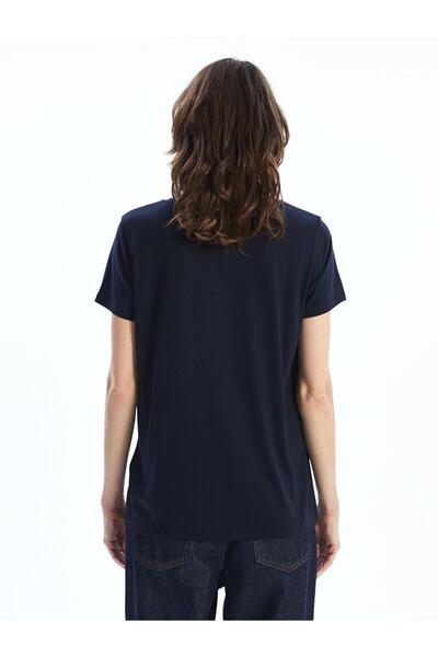 LC Waikiki LCWAIKIKI Classic Crew nyakú nyomott női póló