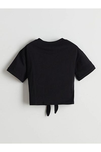 LC Waikiki Tricou Crop pentru fete LCW ECO Crew Deck