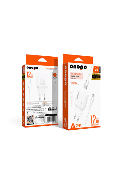 Android Xiaomi Ve Samsung Uyumlu Hızlı Şarj Type-c Usb 2.4A Hızlı Şarj Cihazı 12W - S4
