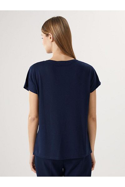 LC Waikiki Γυναικείο μπλουζάκι με παγιέτες LCWAIKIKI Classic Crew Neck Sequin