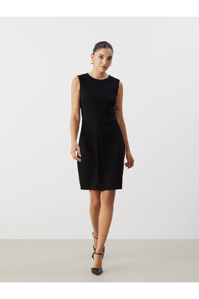 LC Waikiki Black Crew Neck Dress
